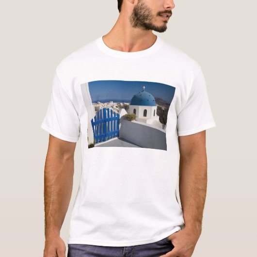 Griekenland en het Griekse eiland Santorini van de T-shirt (Voorkant)