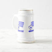 Griekenland en het Voetbal van de Griekse vlag Bierpul (Voorkant links)
