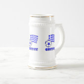 Griekenland en het Voetbal van de Griekse vlag Bierpul (Voorkant rechts)