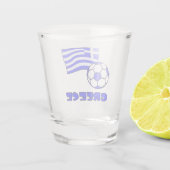 Griekenland en het Voetbal van de Griekse vlag Shot Glas (Achterkant)