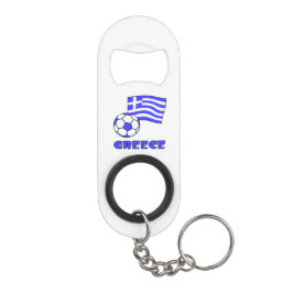 Griekenland en het Voetbal van de Griekse vlag Sleutelhanger Flessenopener
