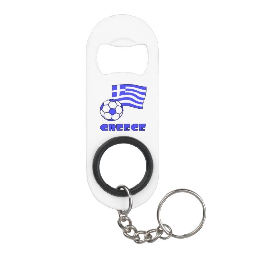 Griekenland en het Voetbal van de Griekse vlag Sleutelhanger Flessenopener (Achterkant)