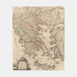 Griekenland en Macedonië Fleece Deken