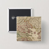 Griekenland en Macedonië Vierkante Button 5,1 Cm (Voorkant /achterkant)