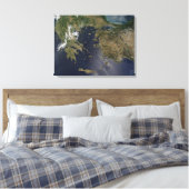 Griekenland en Turkije Canvas Afdruk (Insitu (Slaapkamer))