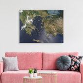 Griekenland en Turkije Canvas Afdruk (Insitu (Woonkamer))