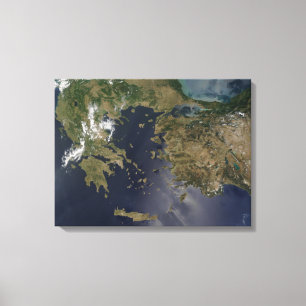 Griekenland en Turkije Canvas Afdruk