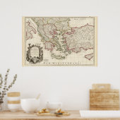 Griekenland en Turkije Poster (Keuken)
