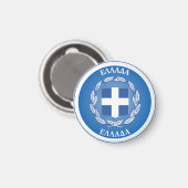 Griekenland Erfgoed Embleem Magneet (Voorkant / Achterkant)