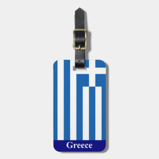 Griekenland Flag Bagagelabel (voeg je adres op de