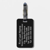 Griekenland Flag Bagagelabel (voeg je adres op de  (Achterkant verticaal)