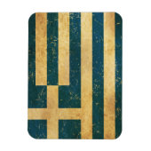 Griekenland Flag Grunge Design Magneet (Verticaal)