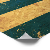 Griekenland Flag  Grunge Design Poster (Hoek)