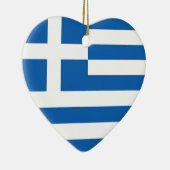 Griekenland Flag Heart Ornament (Rechts)