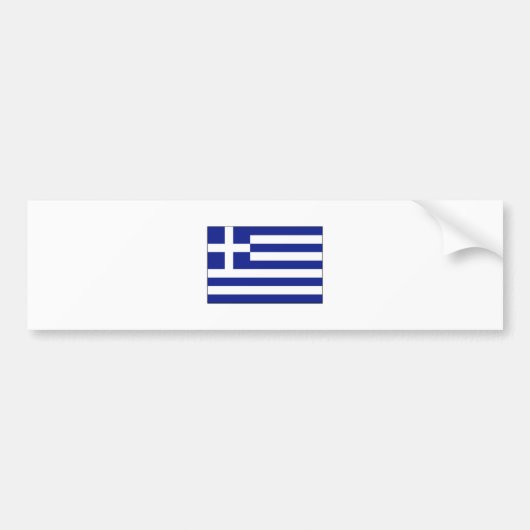 Griekenland FLAG International Bumpersticker (Voorkant)