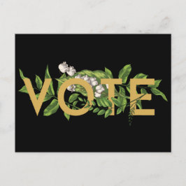 Griekenland Floral Elegant Feminine gaat stemmen Briefkaart