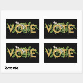  Griekenland Floral Elegant Feminine gaat stemmen Rechthoekige Sticker (Vel)