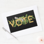  Griekenland Floral Elegant Feminine gaat stemmen Rechthoekige Sticker (Envelop)