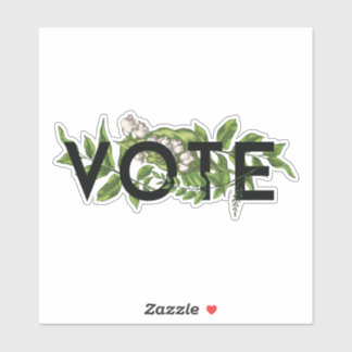 Griekenland Floral Elegant Feminine gaat stemmen Sticker