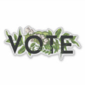  Griekenland Floral Elegant Feminine gaat stemmen Sticker (Voorkant)