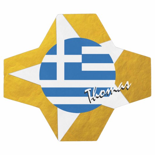 Griekenland - Football en Griekse goudvlag Voetbal (Enkel)