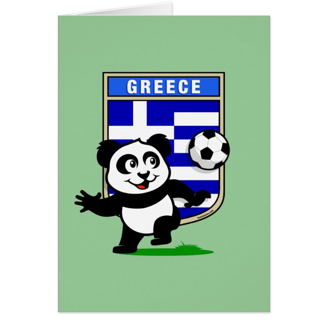 Griekenland Football Panda (Voorkant)