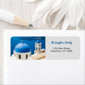 Griekenland foto gepersonaliseerd terugkeeradres etiket (Insitu)