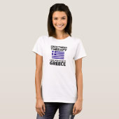 Griekenland geeft Grieks erfgoed Hellas Grieks-Ame T-shirt (Voorkant volledig)