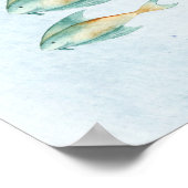 Griekenland geïllustreerde Waterverf Wall Art Poster (Hoek)