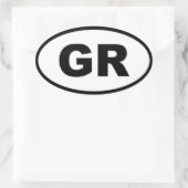 Griekenland - GR - Europees Ovale Sticker (Tas)