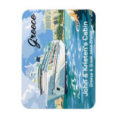 Griekenland Grieks Eiland Cruiseschip Magneet (Verticaal)