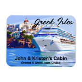 Griekenland Grieks Eiland Cruiseschip Magneet (Horizontaal)