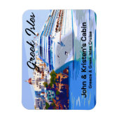 Griekenland Grieks Eiland Cruiseschip Magneet (Verticaal)