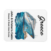 Griekenland Grieks Eiland Cruiseschip Magneet (Horizontaal)