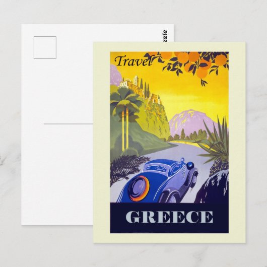  Griekenland Grieks Toerisme Reizen Briefkaart (Voorkant / Achterkant)