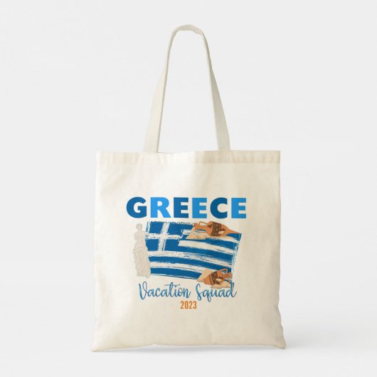 Griekenland Grieks Vakantie Europa Reizen Groep Ma Tote Bag (Achterkant)
