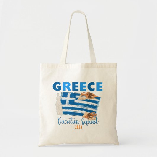 Griekenland Grieks Vakantie Europa Reizen Groep Ma Tote Bag (Voorkant)