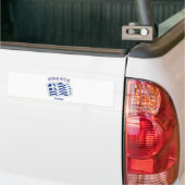 Griekenland - Griekse golfvlag Bumpersticker (Op Truck)