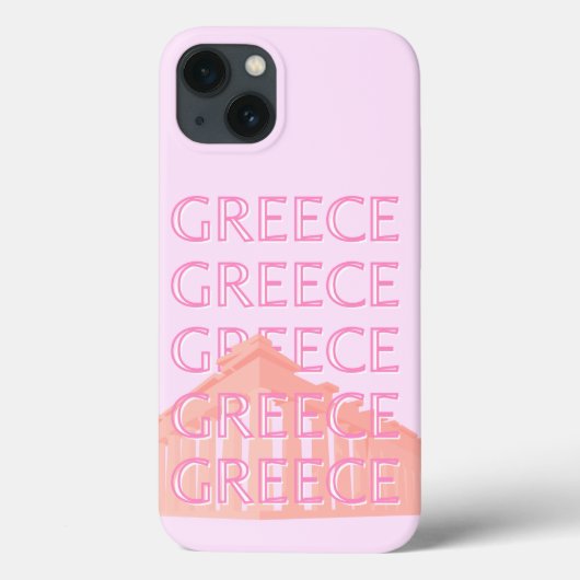 Griekenland, Griekse reiskunst, pastelreiskunst, r Case-Mate iPhone Case (Achterkant)
