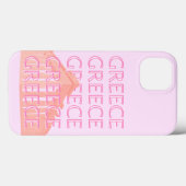 Griekenland, Griekse reiskunst, pastelreiskunst, r Case-Mate iPhone Case (Achterkant (horizontaal))