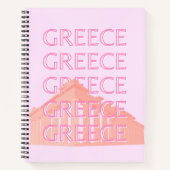 Griekenland, Griekse reiskunst, pastelreiskunst, r Notitieboek (Voorkant)