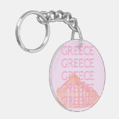 Griekenland, Griekse reiskunst, pastelreiskunst, r Sleutelhanger (Voorkant Links)