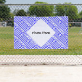 Griekenland Griekse vlag betegeld gepersonaliseerd Spandoek (Insitu)