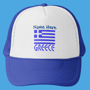 Griekenland Griekse Vlag Blauw Personalisatie Trucker Pet