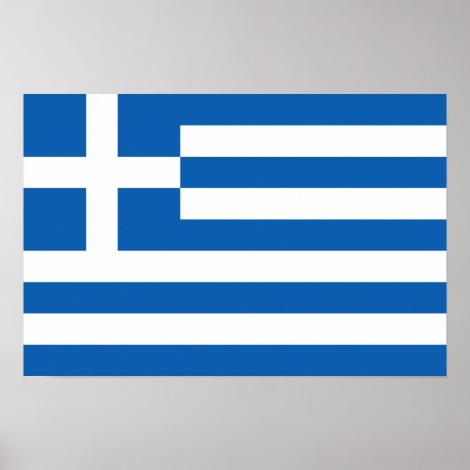 Griekenland - Griekse vlag Poster (Voorkant)