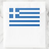 Griekenland/Griekse vlag Rechthoekige Sticker (Tas)