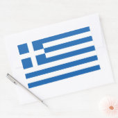 Griekenland/Griekse vlag Rechthoekige Sticker (Envelop)
