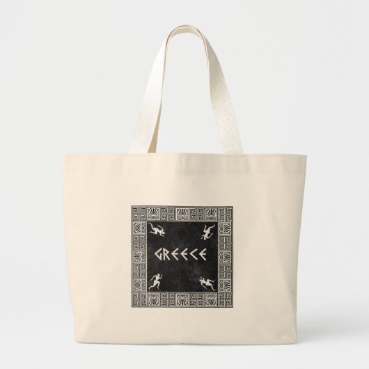 Griekenland Grote Tote Bag (Voorkant)