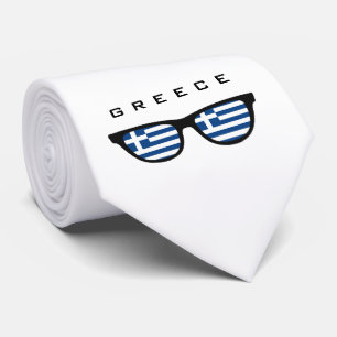 Griekenland heeft aangepaste tekst en kleuren stro stropdas