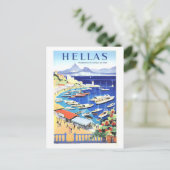  Griekenland (Hellas) Travel Poster Briefkaart (Staand voorkant)